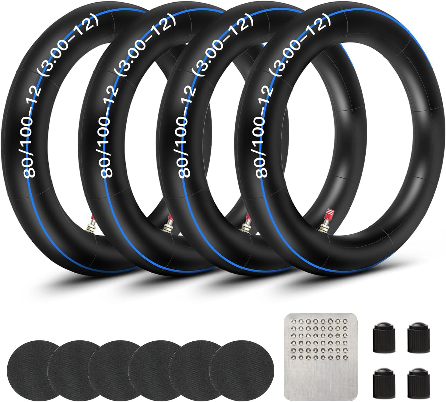 2.75/3.00-12 80/100-12 3.00X12 Inner Tube Compatible with 110Cc 125Cc RM50 RM60