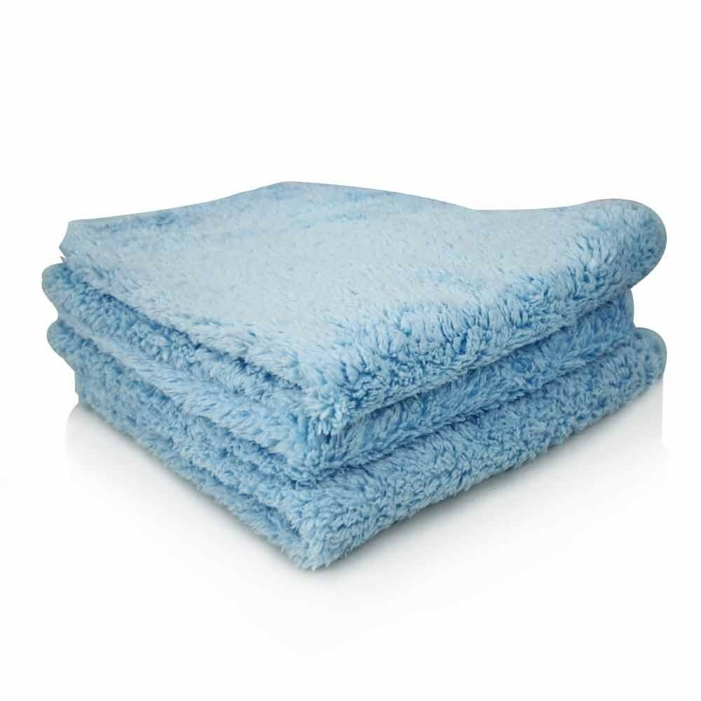 Chemical Guys MIC32103 - Shaggy Fur-Ball Microfiber Towel, Blue 16"x16" 3 Pack