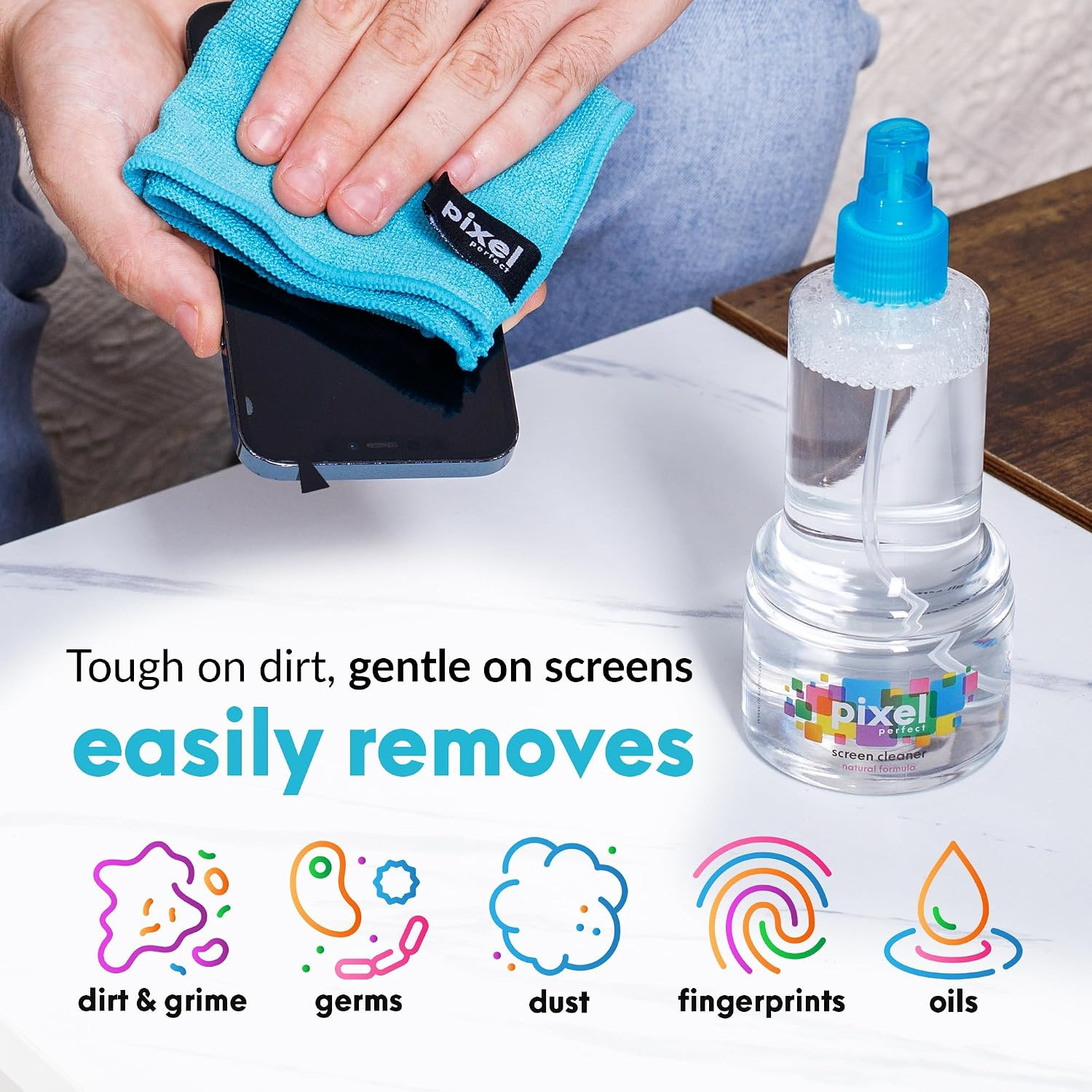 Pixel Perfect | 10Oz | Screen Cleaner Kit, for TV, Laptops, Computers