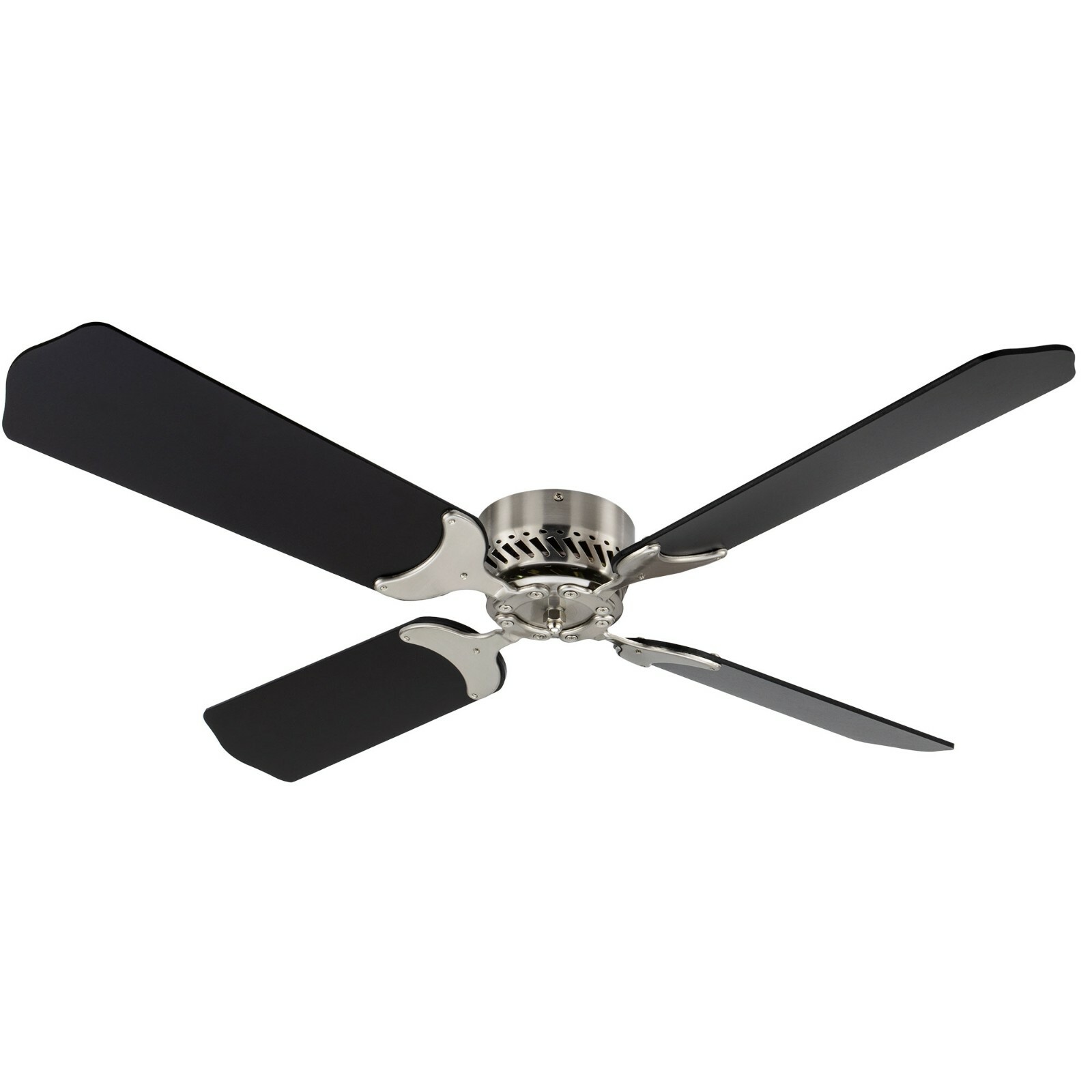 RecPro RV 42" 12V Ceiling Fan with Brushed Nickel Finish 4 Blade with Switch