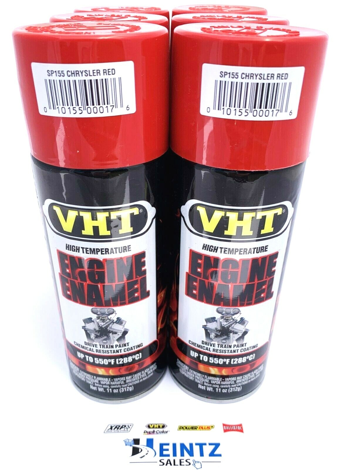 VHT SP155 Engine Enamel High Heat, Drive Train Paint, Chrysler Red (6 pack)