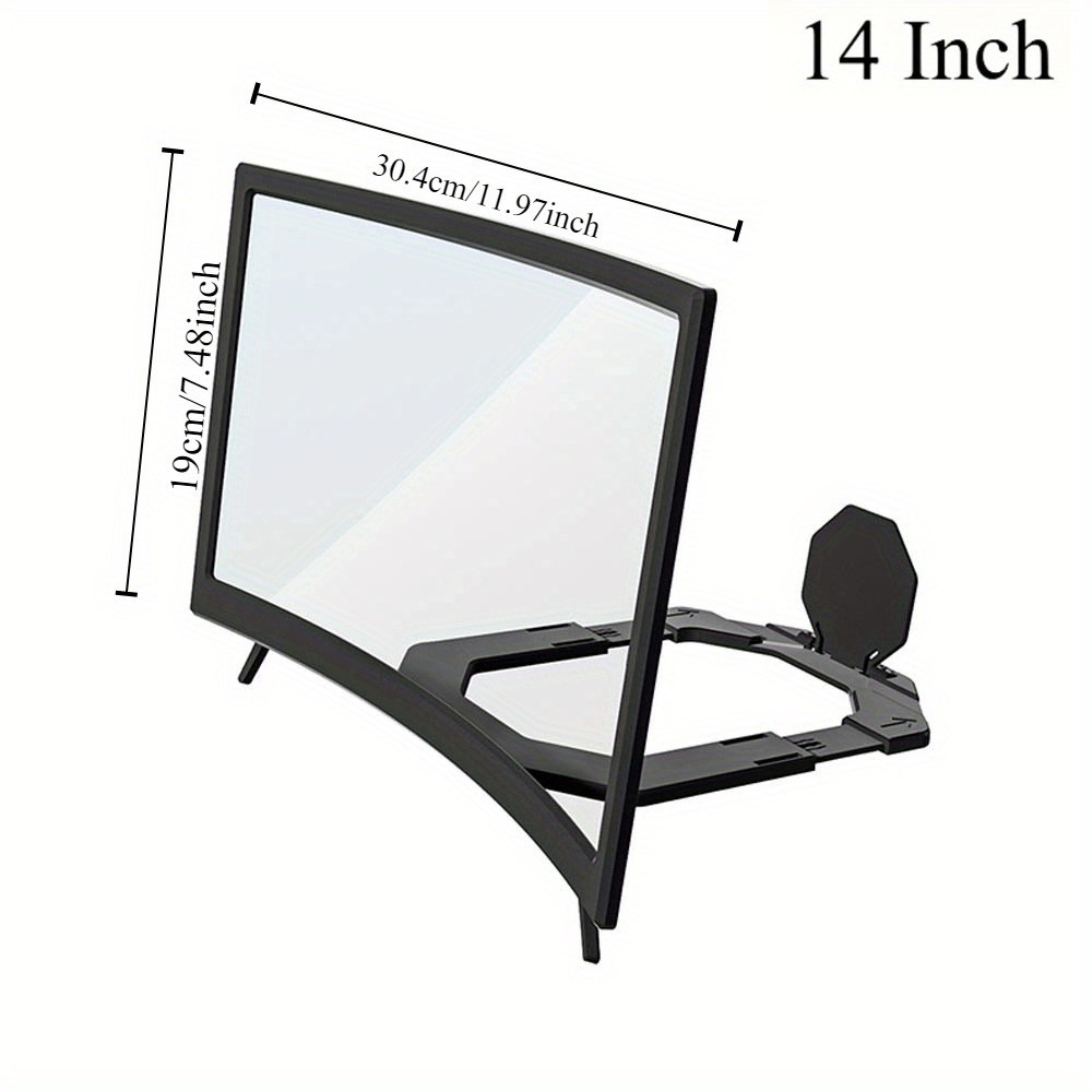 14" Smartphone Screen Magnifier 3D Video Mobile Phone Amplifier Stand Bracket US