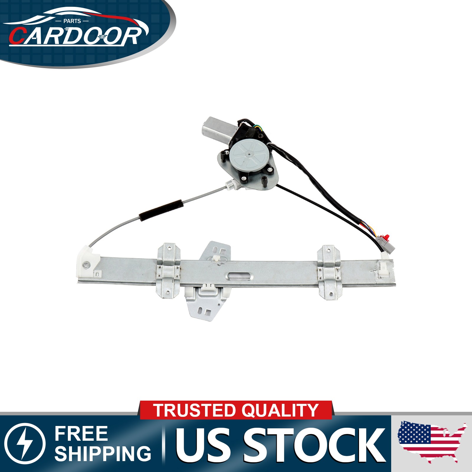 For Honda For Civic 1996-2000 1.6L Front Left Power Window Regulator with Motor