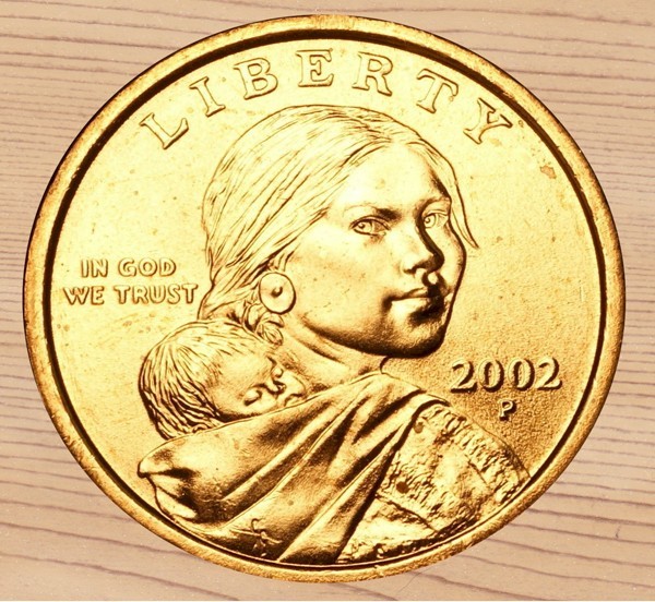2002-P Sacagawea / Native American Golden Dollar BU 1-Coin