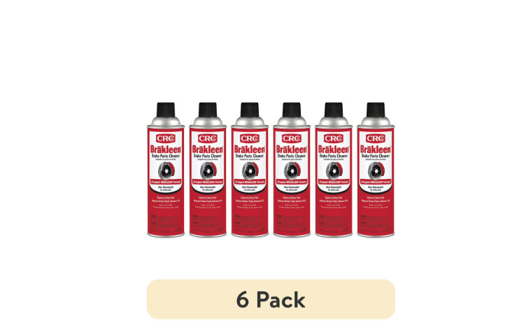 6 Pack Non-Flammable Brake Parts Cleaner 19 oz Aerosol for Cars Trucks Bikes