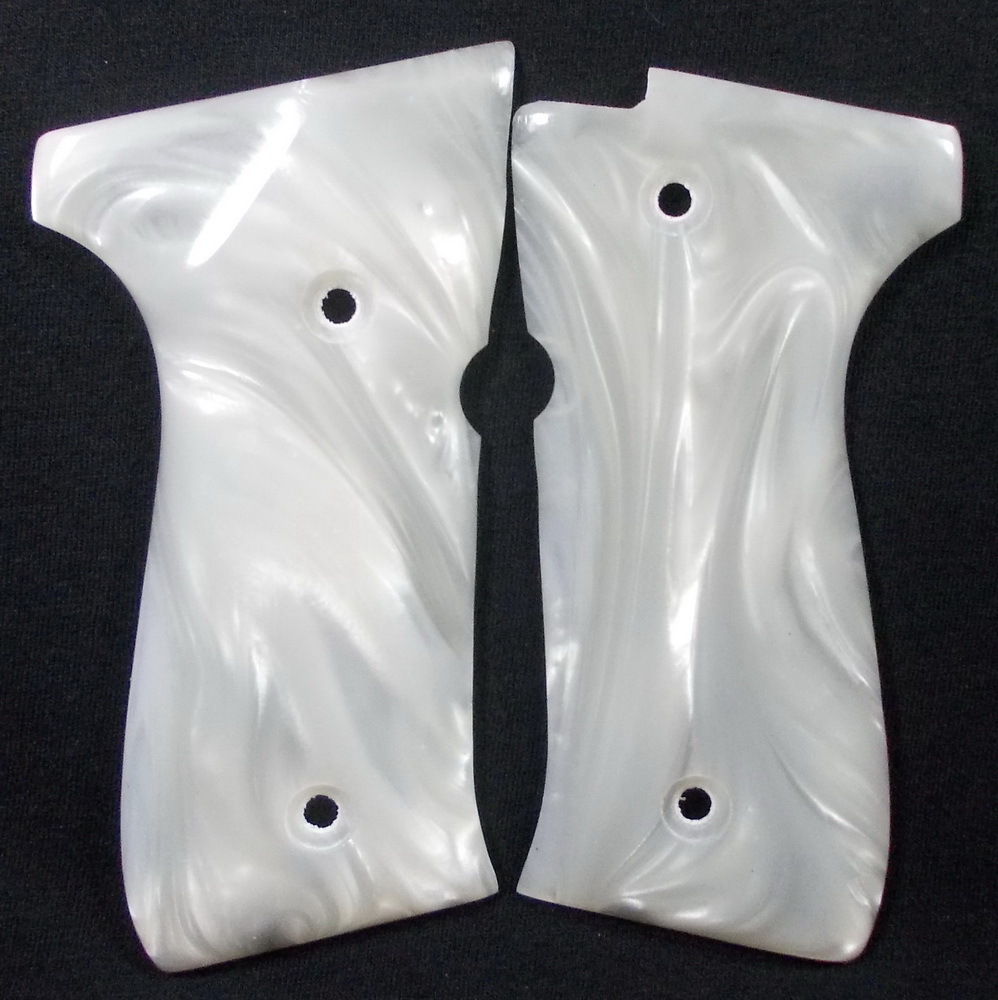 NEW, RESIN PEARL GRIPS FOR BERETTA 92 FS FULL SIZE