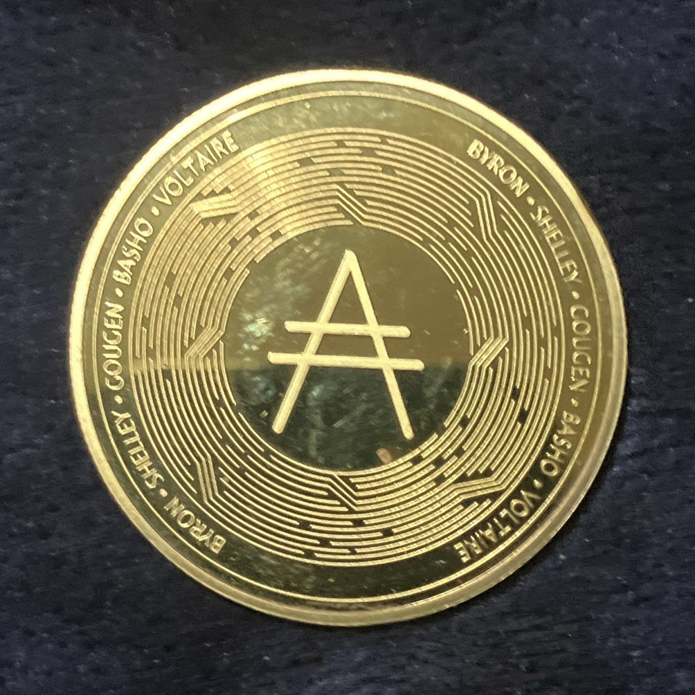 Cardano ADA Crypto-Collectible Gold Plated Souvenir Commemorative Coin