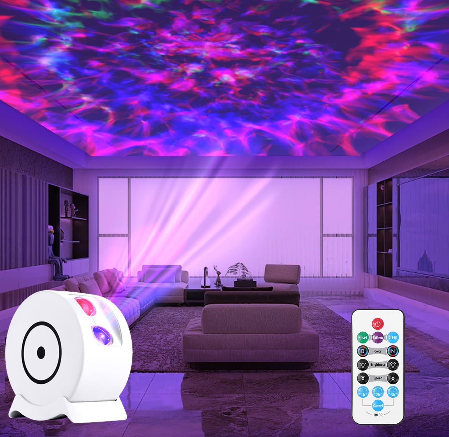 Galaxy Projector Night Light with Remote Timer 41 Lighting Modes for Bedroom