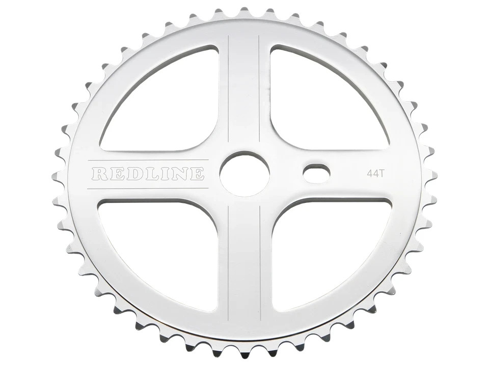 Redline BMX MX-II Front Sprocket Silver Retro 44T