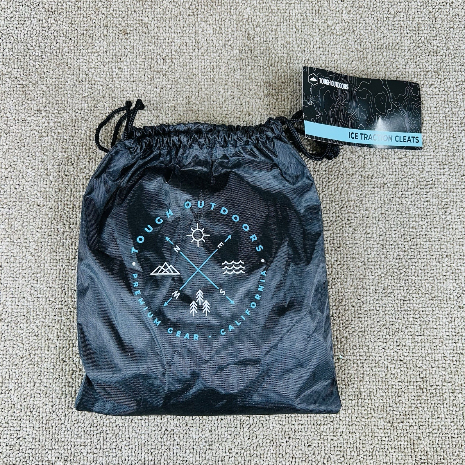 Ice Traction Cleats Crampons Walk Safe With Storage Bag Large Tough Outdoors