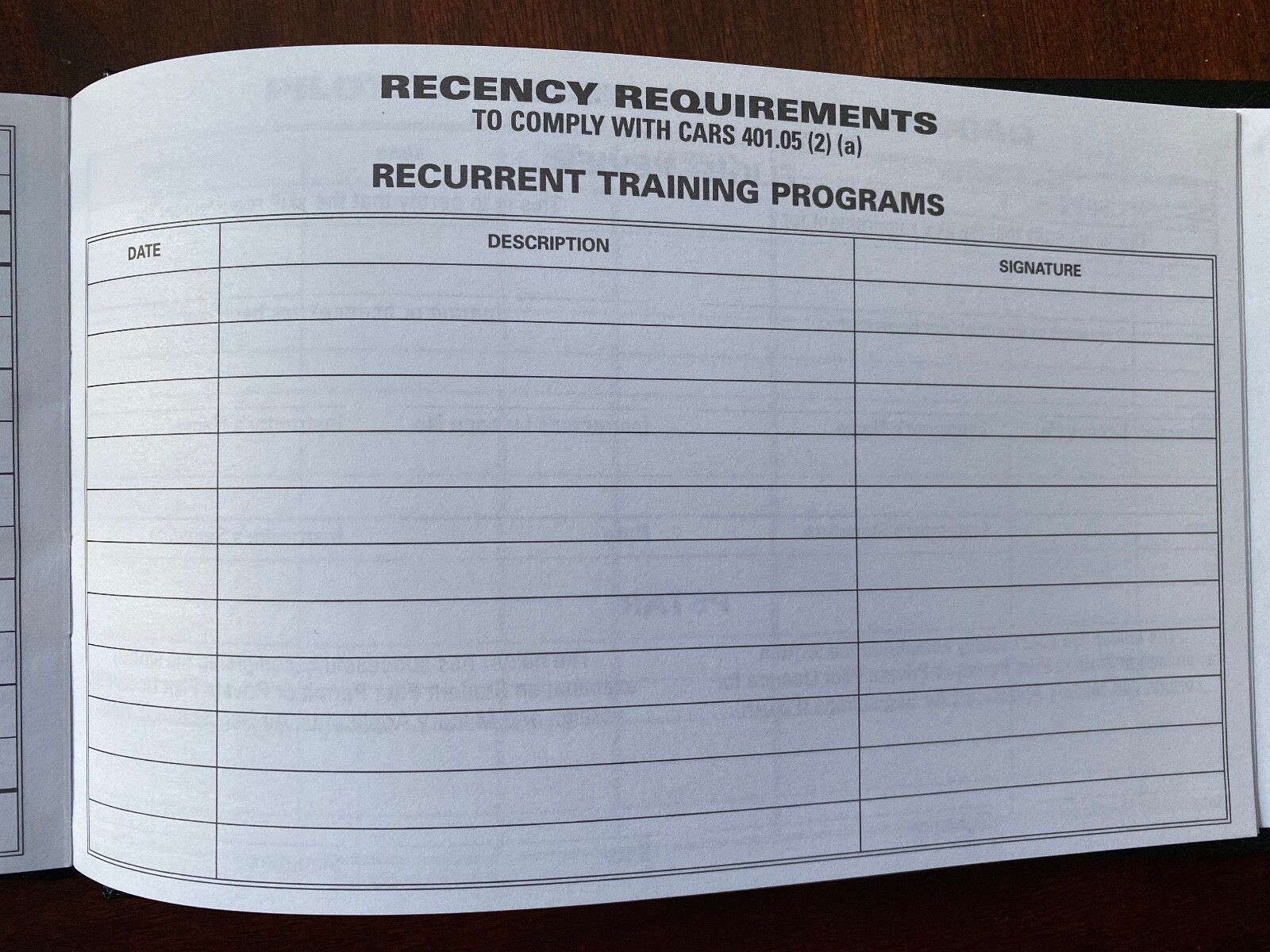 Aviation Pilot Log Book - Hardcover - New!