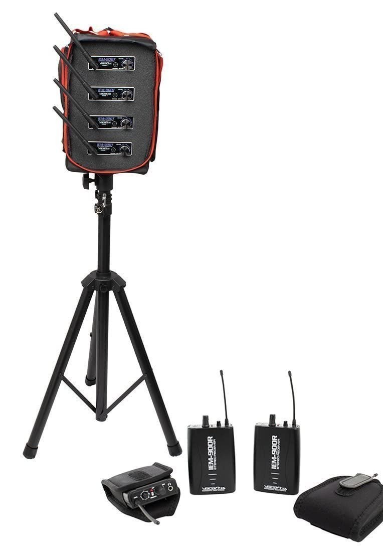 VocoPro Wireles, IEM-900-BAND-4 Long Range Stereo wl in-Ear Monitor, with...