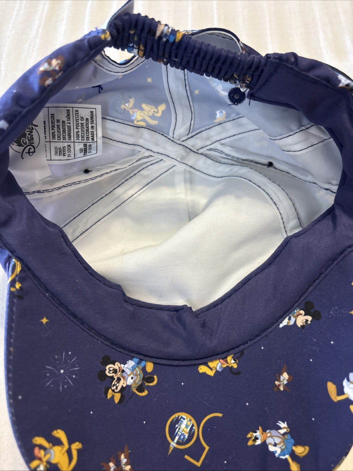 Walt Disney 50th Anniversary Character Ear Size Toddler Stretch Fit Baseball Hat