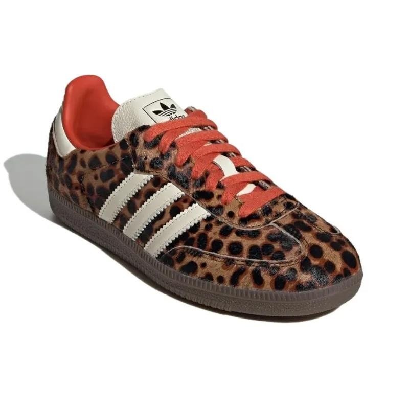 Adidas Samba OG Preloved Red Leopard (Women's) JI2734 New