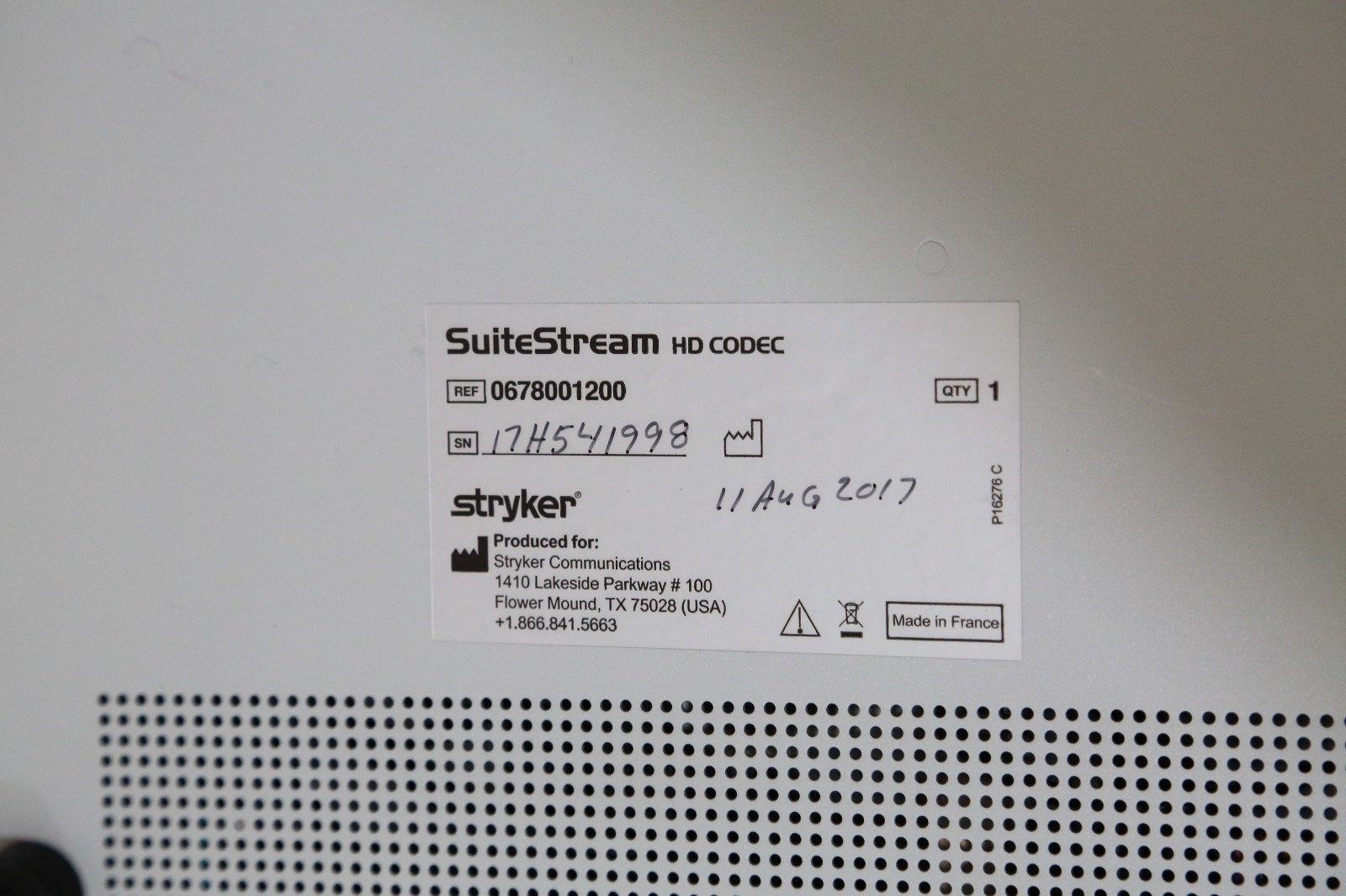 Stryker SuiteStream HD Codec Medical Video Integration and Streaming System