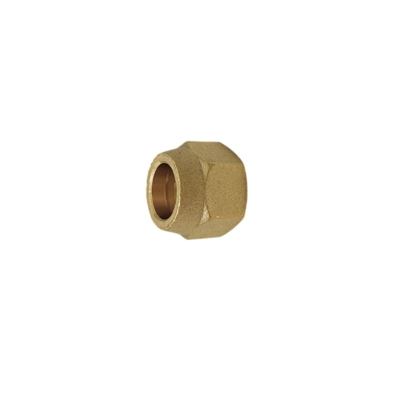 5pcs Thick Brasses Flare Nuts 1/2 In Sealing With Precise Thread Durability