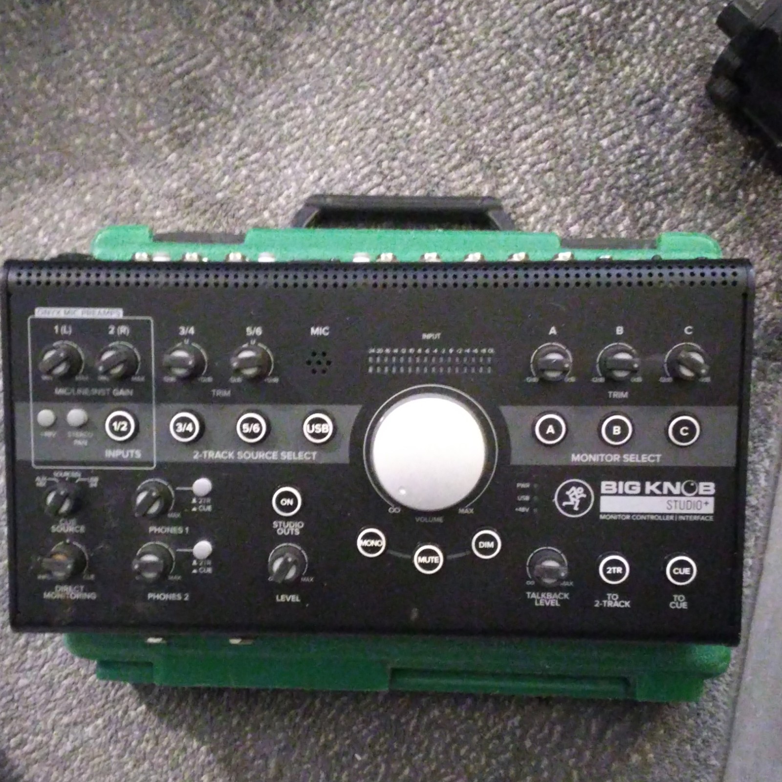Mackie Big Knob Studio+ Monitor Controller USB Audio Interface, 1 Mic Input