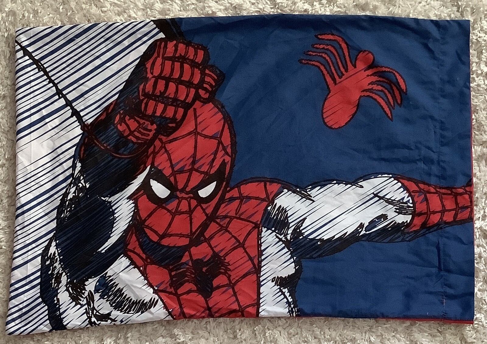 Marvel Comics Spider-Man Spiderman Pillowcase 20” x 30” Standard Size