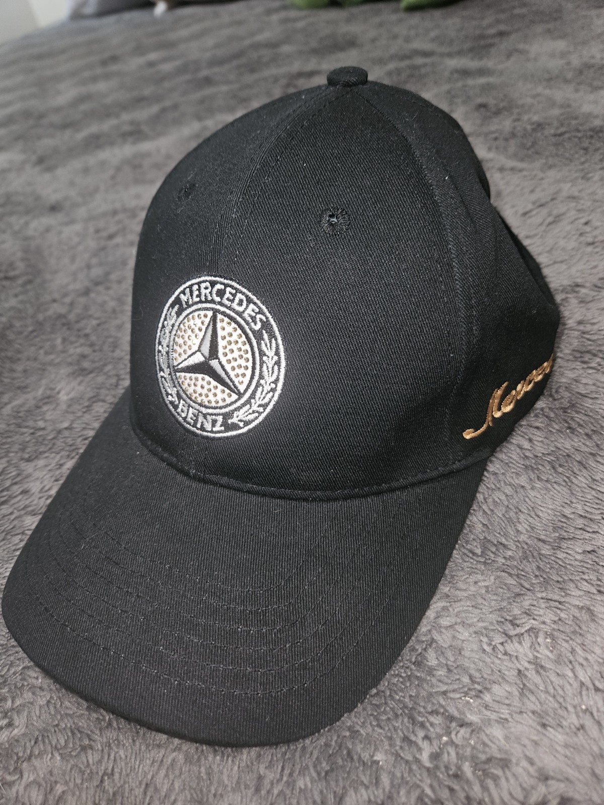 Mercedes Benz  Genuine Baseball Cap W/Crystals Black Adjustable
