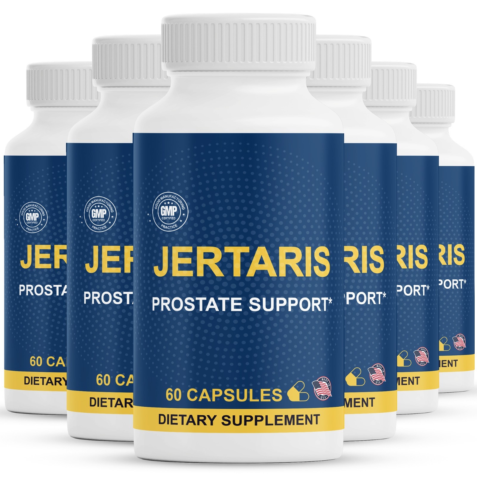 (6 Pack) Jertaris Pills to Support Prostate Health and Urinary Functions