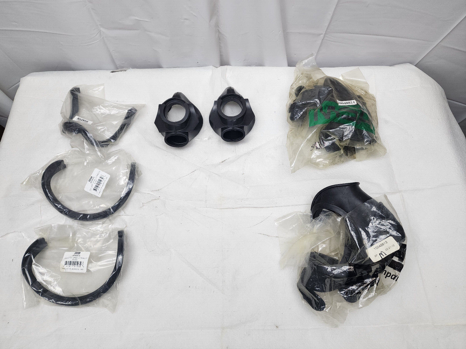 LOT of 7 Fireman Safety Equipment Masks, Rim Rings and Nose Cup - BRAND NEW