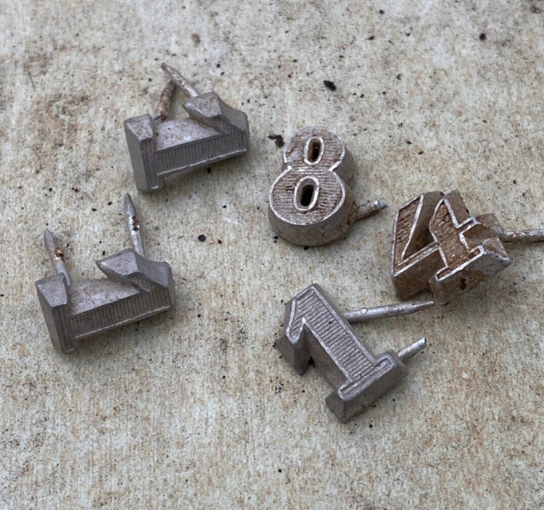 WW2 Original German Uniform Numbers From Kurland Battlefield