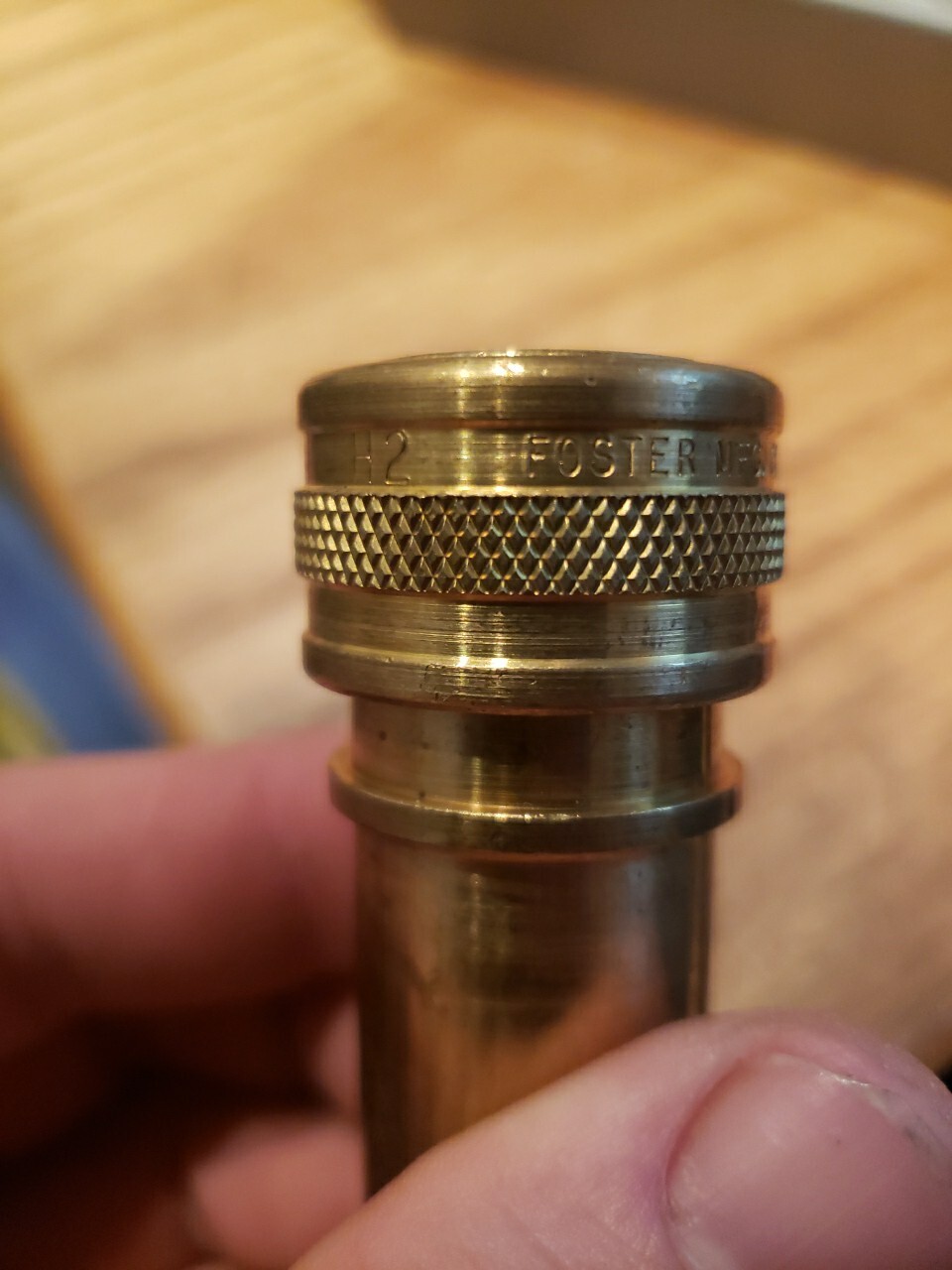 Foster H2 Series 1/4" Brass ISO B Hydraulic Quick Coupler Plug