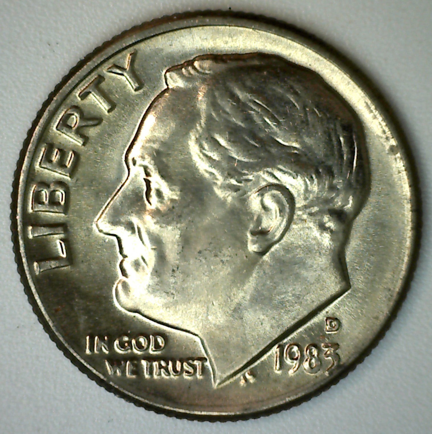 1983 D Roosevelt Dime BU Scarce Date Ten Cent Coin Uncirculated Denver Mint 10c