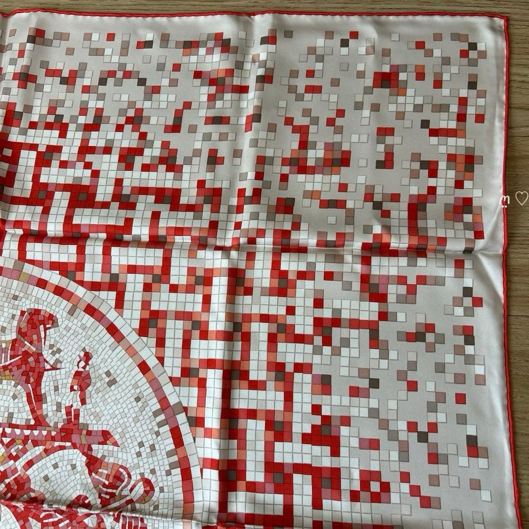 HERMES 90cm Silk Scarf MOSAIQUE AU 24 Logo Carriage Motif