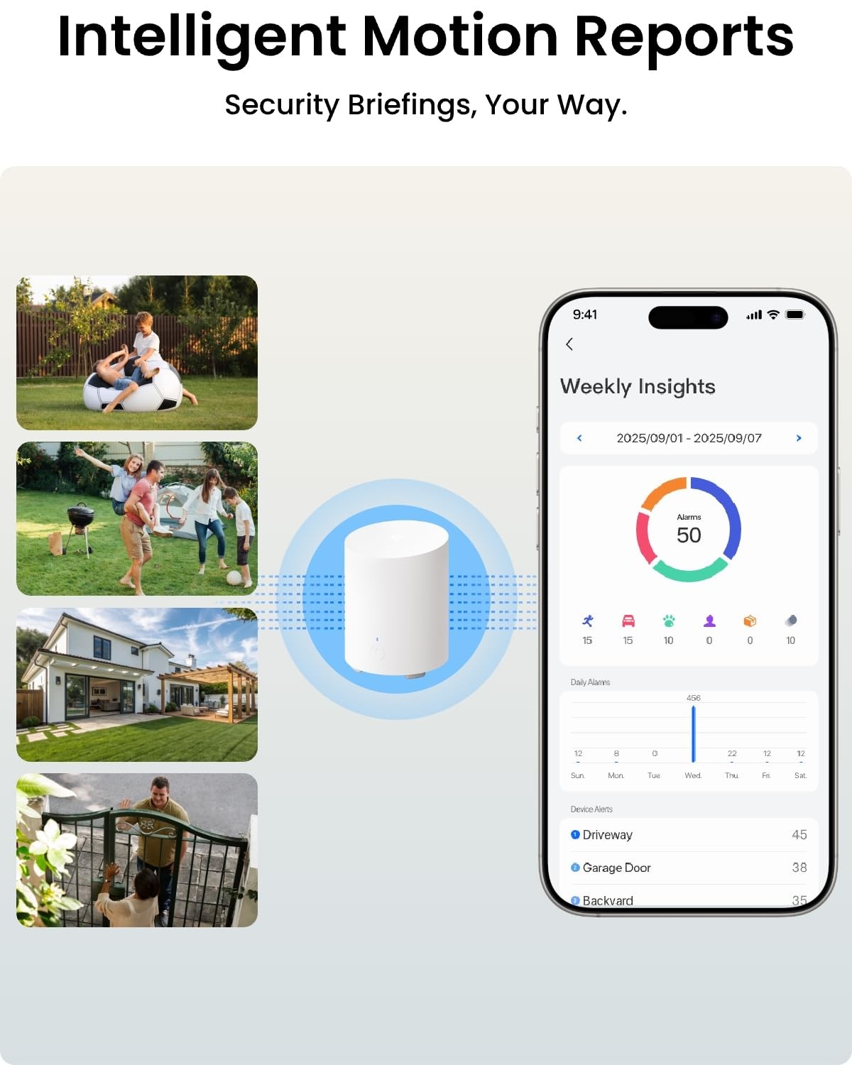 REOLINK 360° PT Solar Security Cameras Wireless Outdoor System 2 Pack White