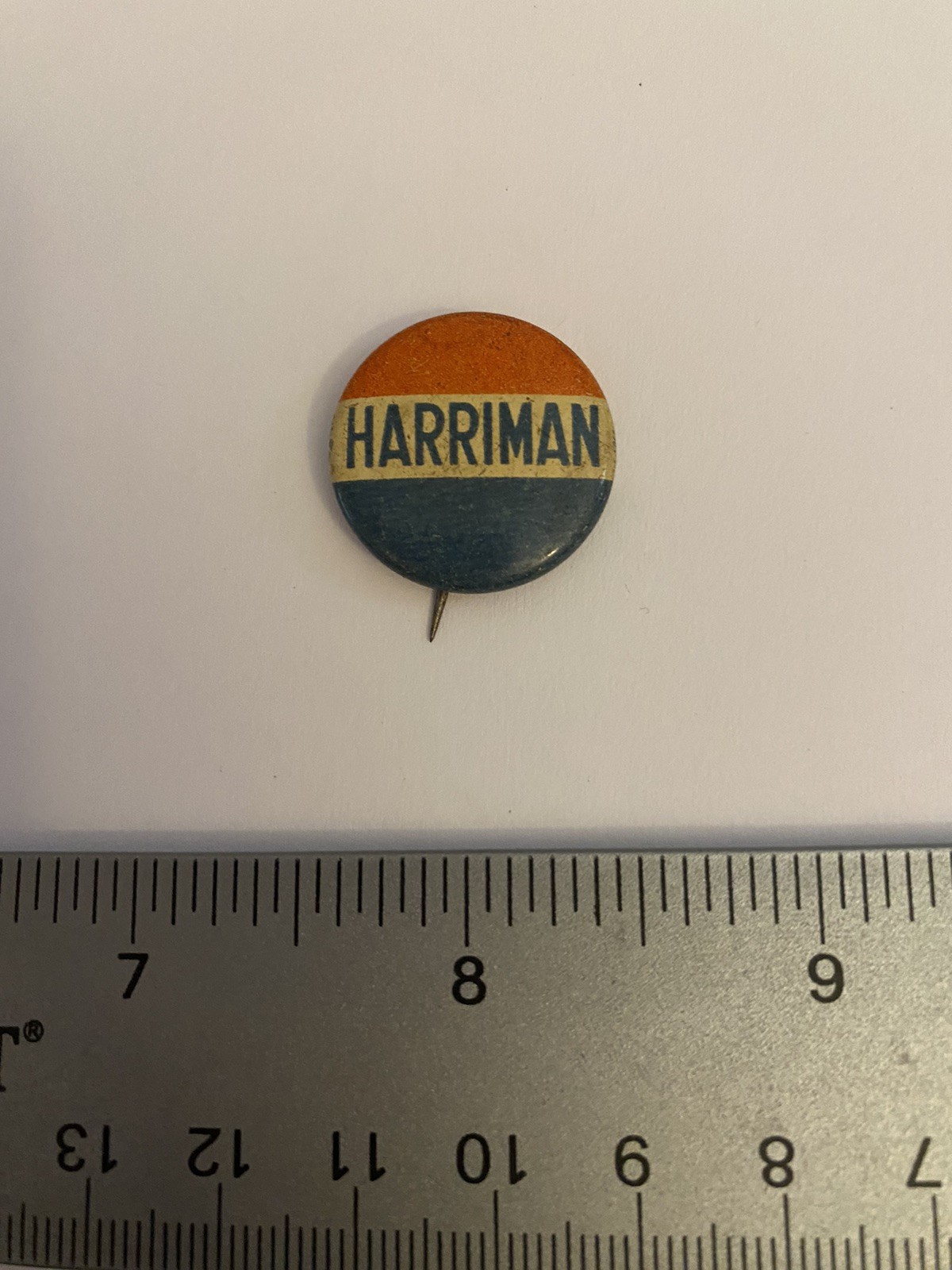 Harriman Pin Back Button P209