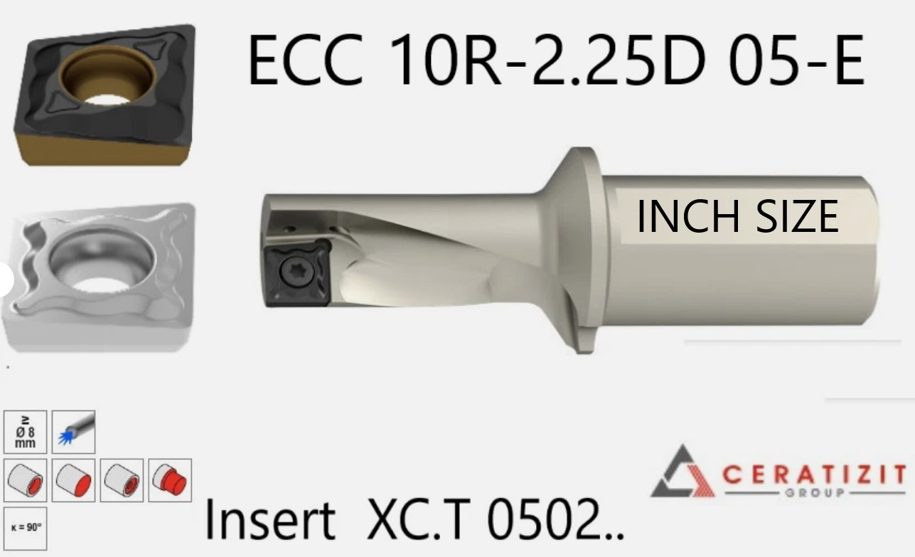 CERATIZIT Multi-function tools ECC10R-2,25D-05-E for Insert XC.T0502.. NEW 1 pcs