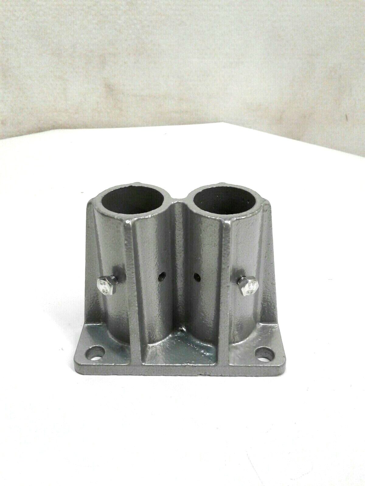 Global Industrial 940375 Double Socket Base For Pedestrian Barrier