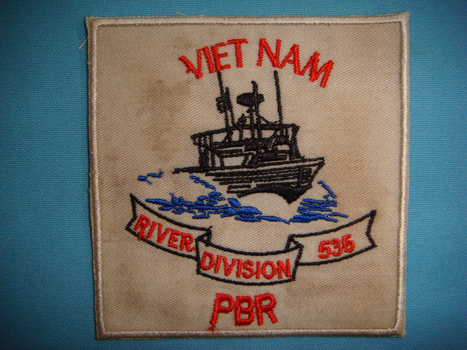 VIETNAM WAR PATCH, US NAVY RIVER DIVISION PBR 535