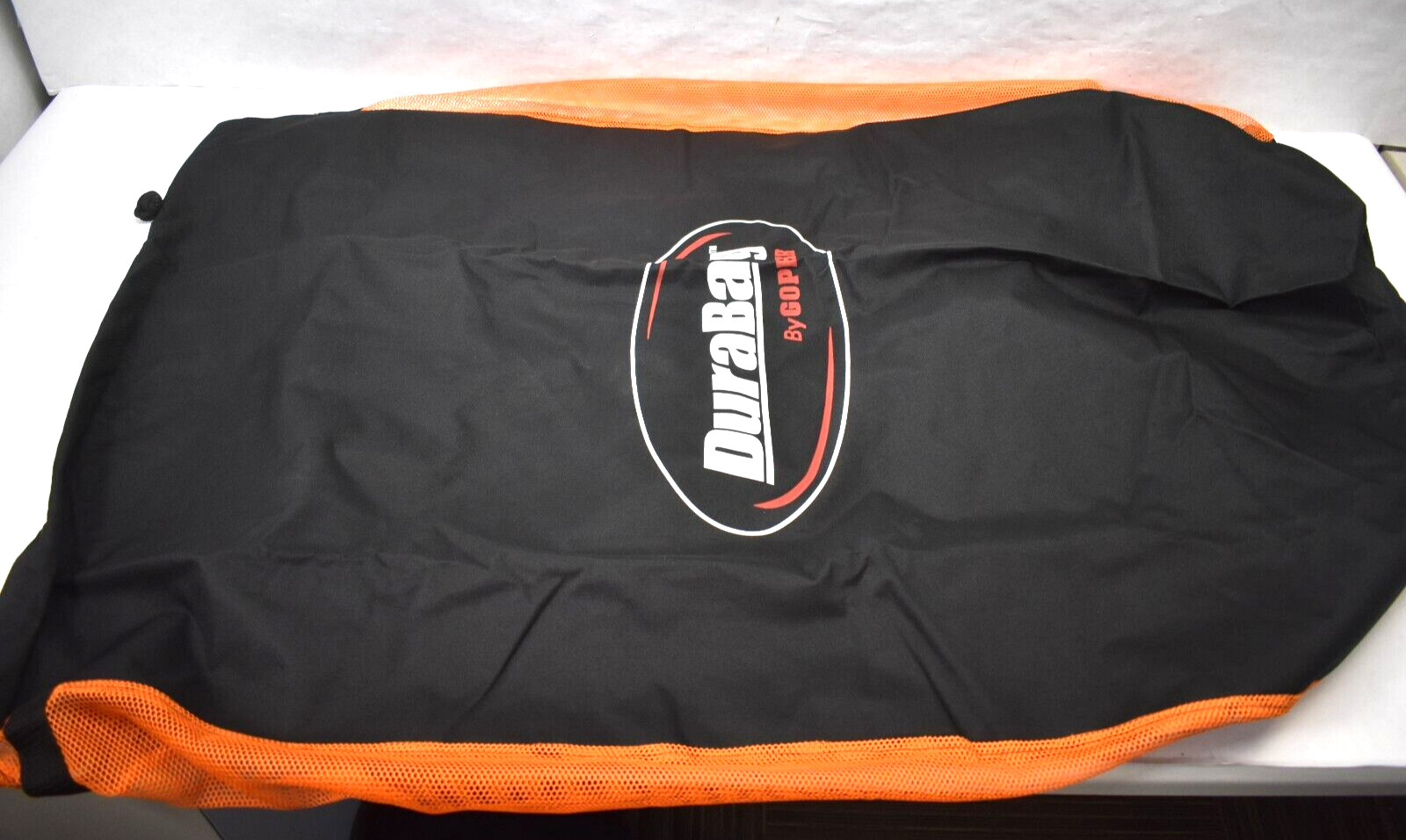 Gopher DuraBag XL Size Mesh Duffel w Durable Nylon 36" x 15" Zippered Orange