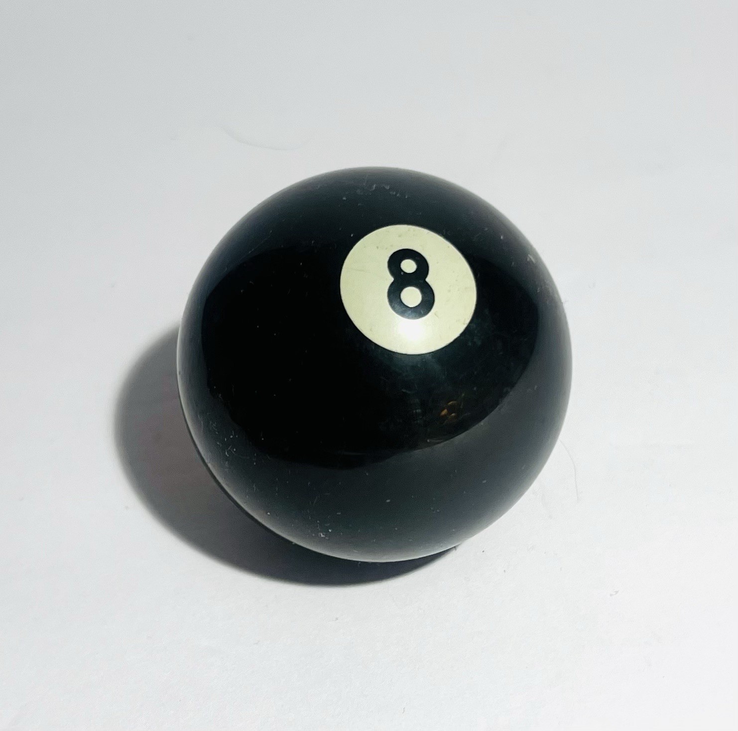 Vintage Pool Ball Number 8 Black Solid Replacement