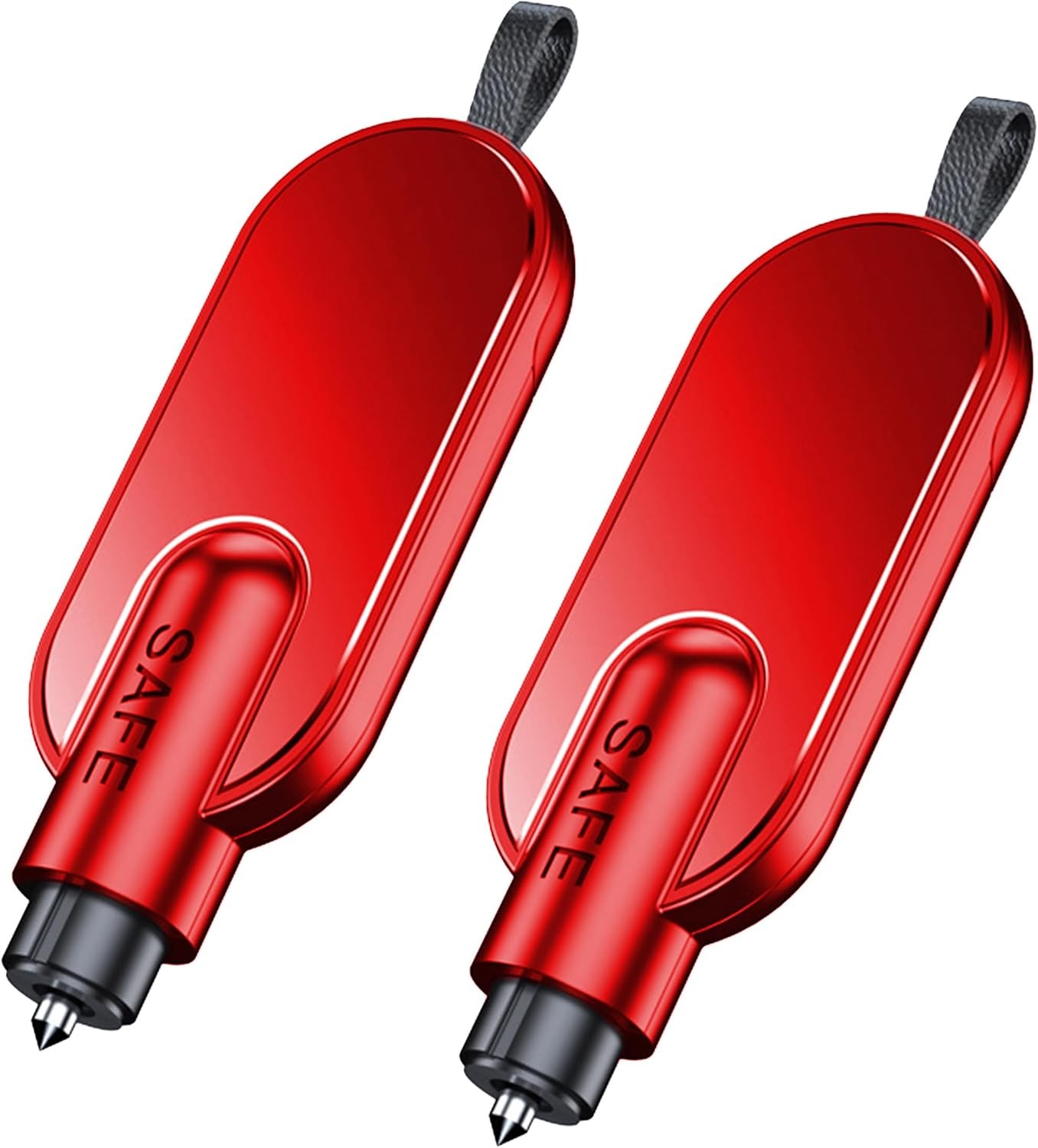 Emergency Escape Tool 2-Pack Window Breaker & Seatbelt Cutter 2-in-1 Portable Ca