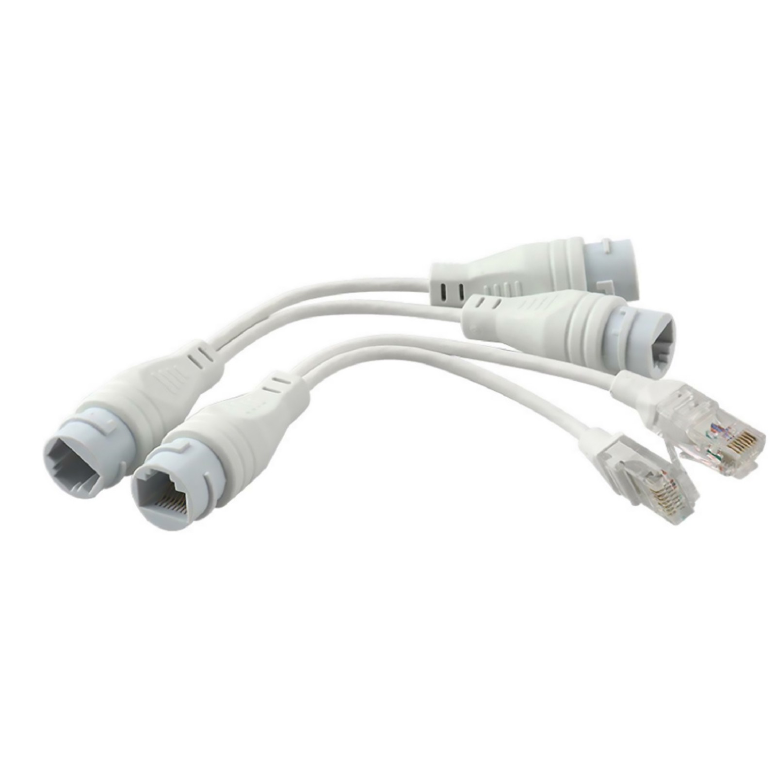 POE Splitter RJ45 2-in-1 Network Cabling Connector For Security Camera Install O