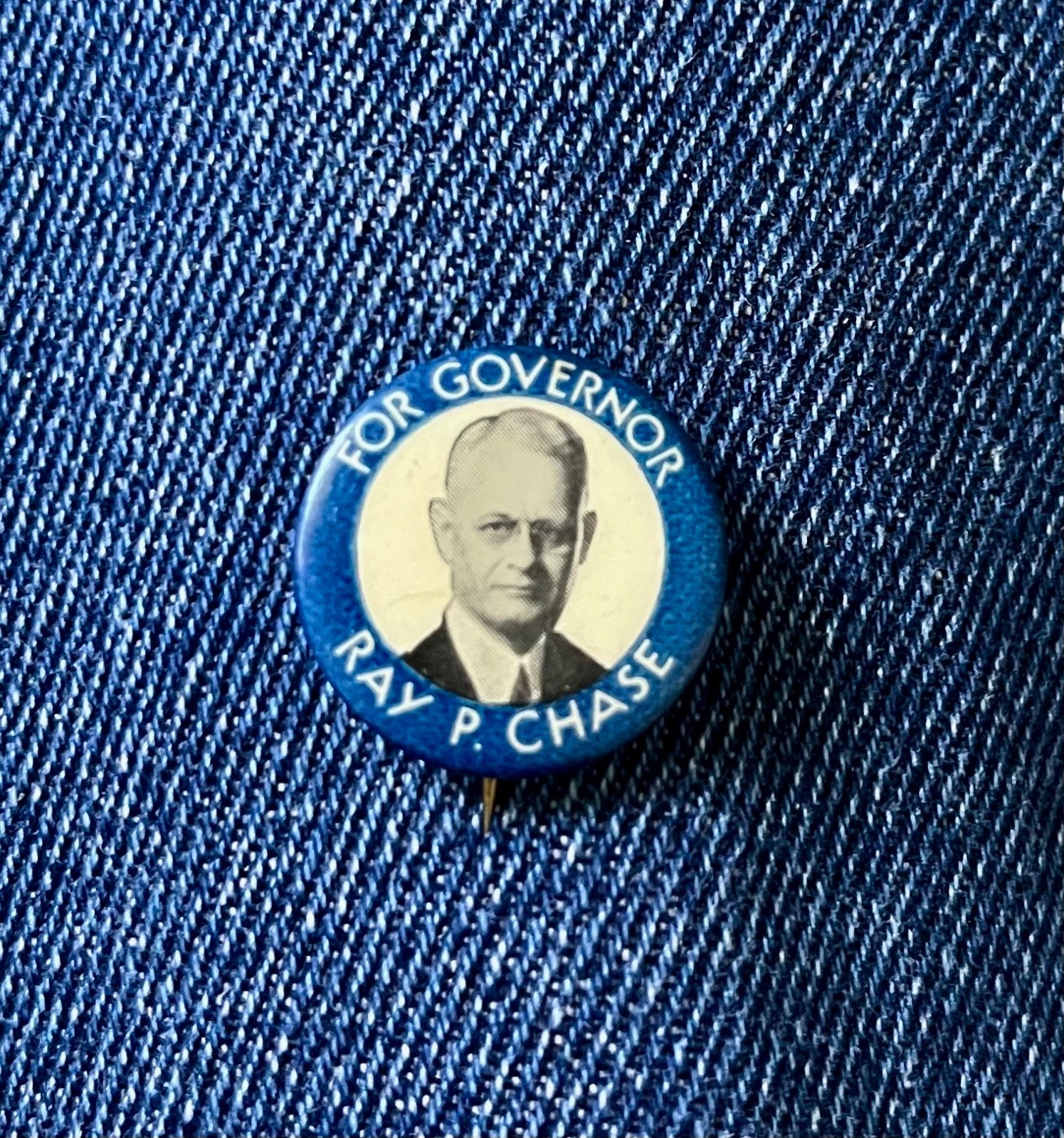 1930 Ray P Chase  For Governor Minnesota 7/8" Cello See Remarks