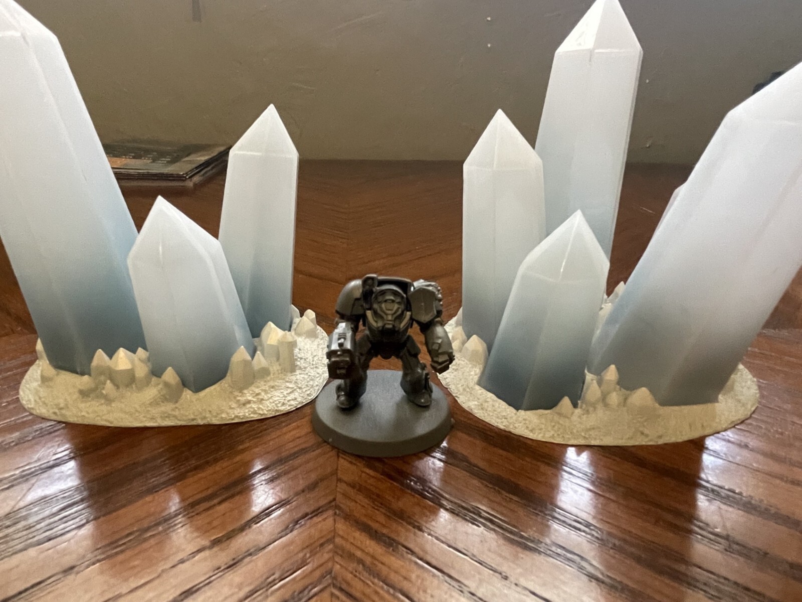 AT-43 Warhammer 40k AOS Warcry Kill Team Wargame Terrain Ice Crystals (2)