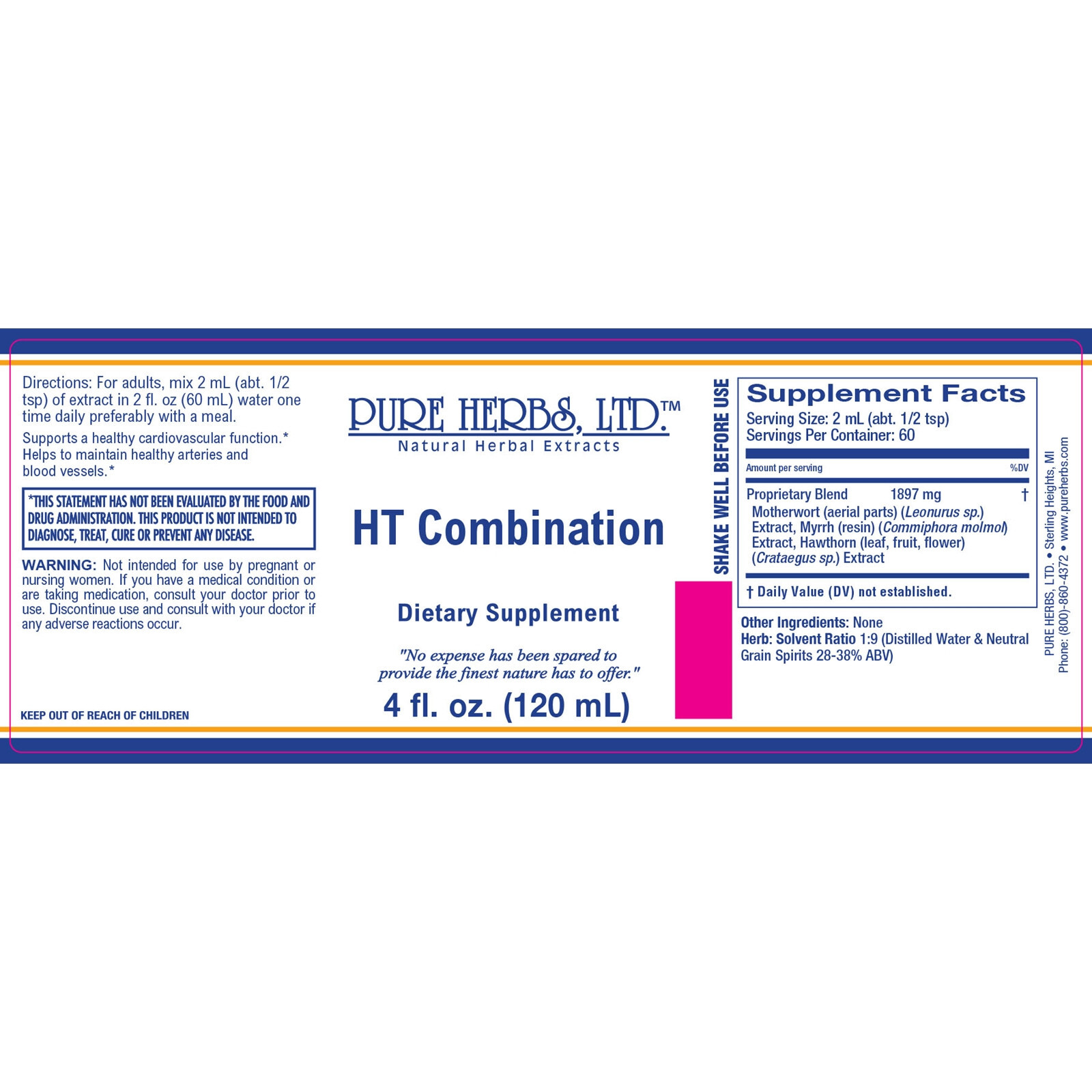 Pure Herbs: HT Combination - 4 oz.