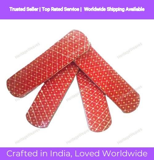 Professional Hand Paint Sheesham Wood Khartal Musical Instrument