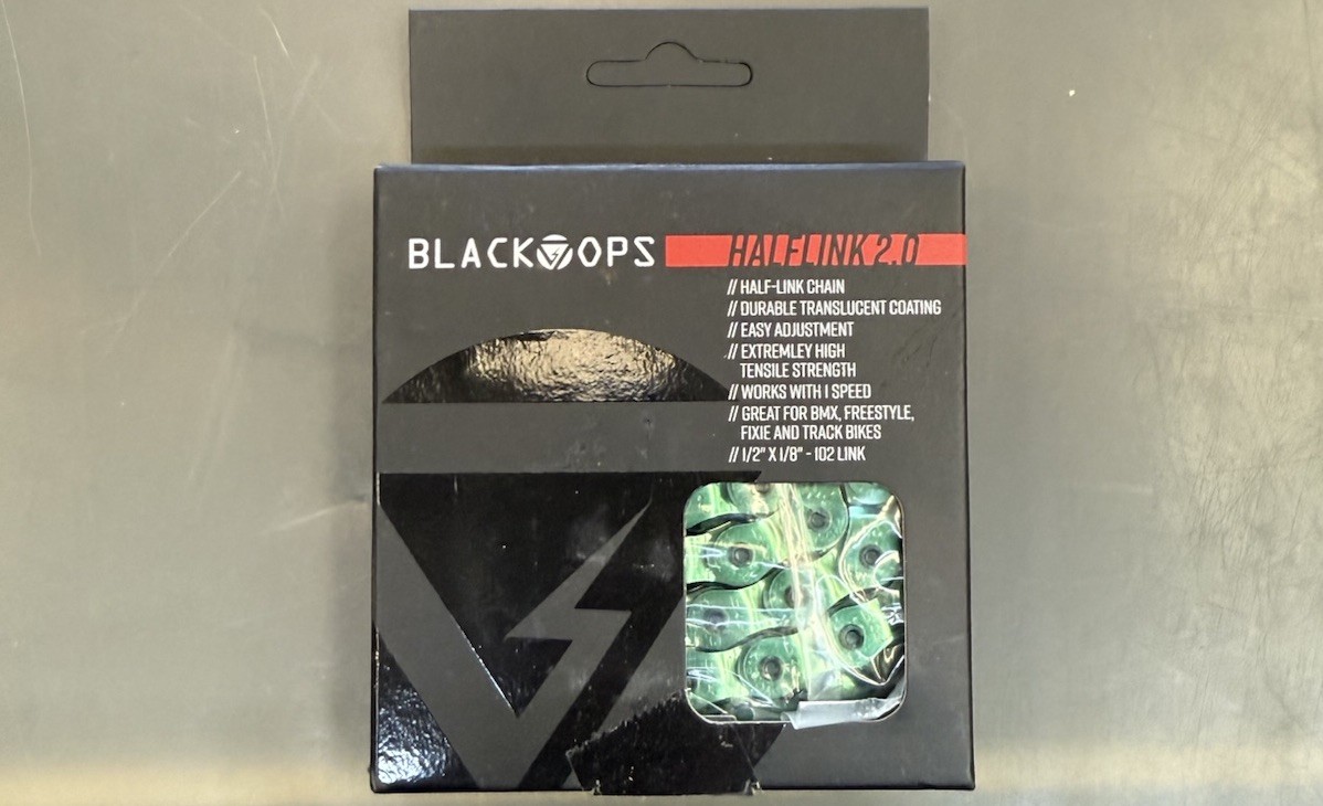 Black Ops Half Link BMX Chain Translucent Green