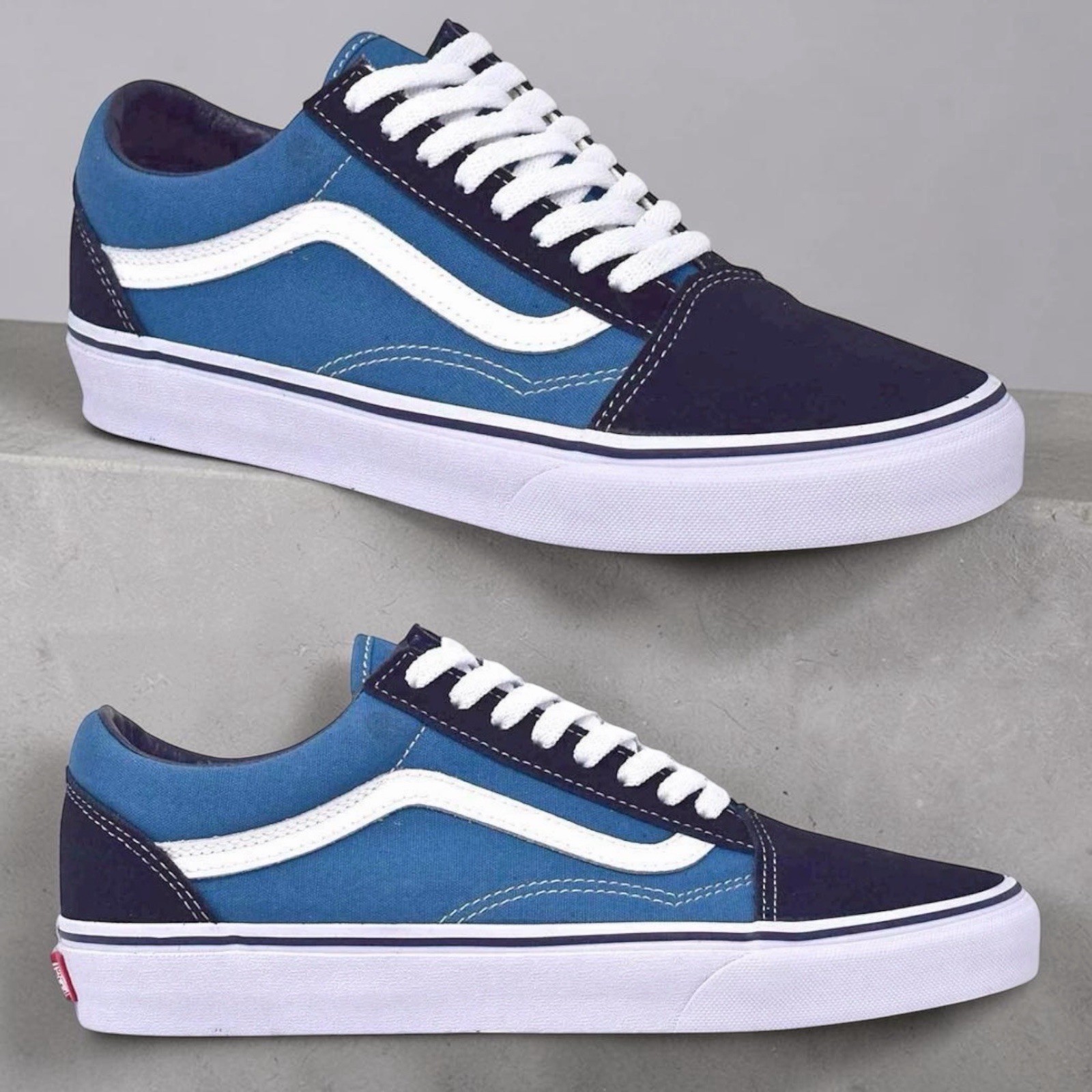 UNISEX VANS Old Skool Canvas Navy Sneakers VN000D3HNVY-Mens Size 8.5 / W10