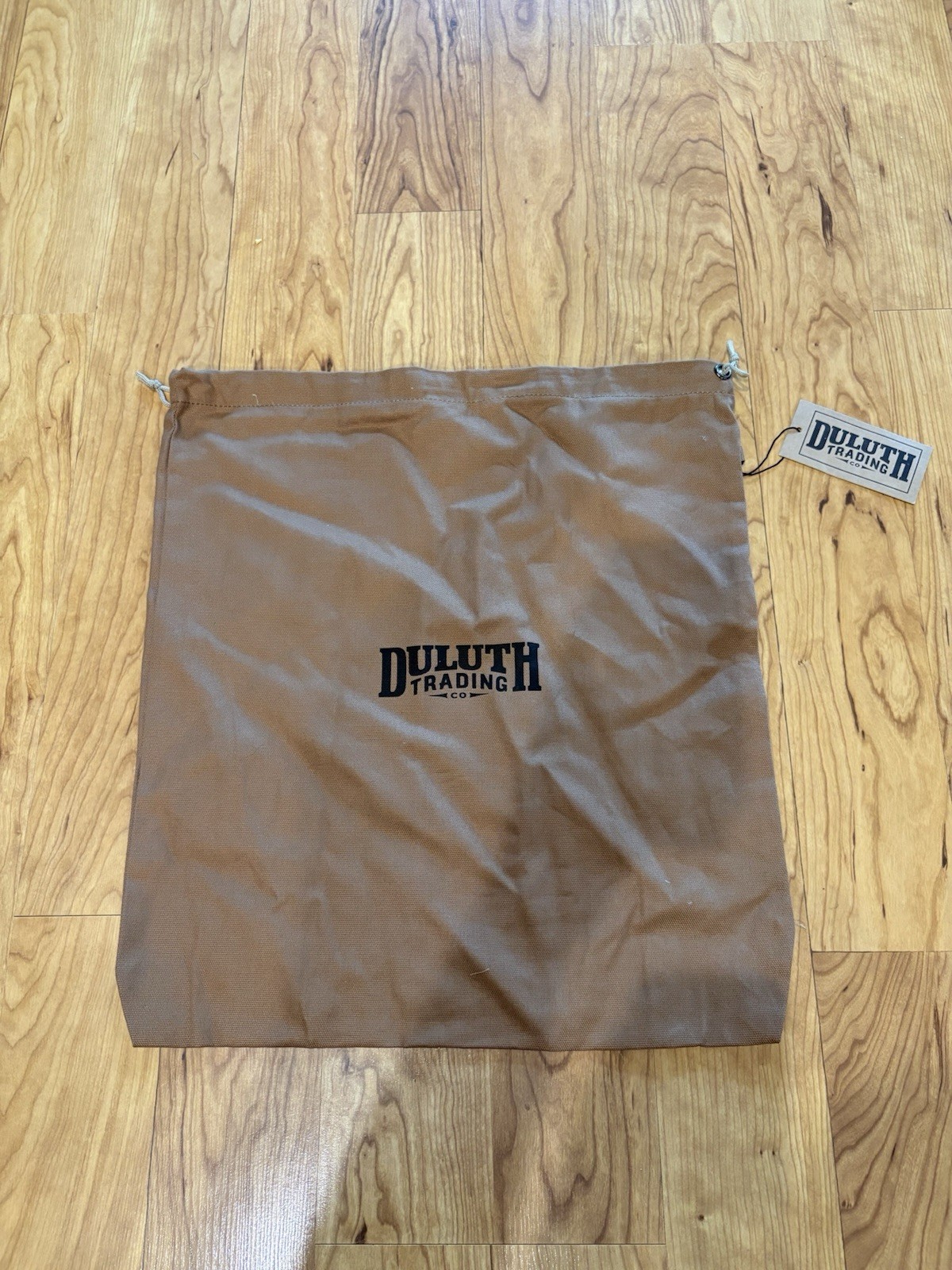 Duluth Trading Co Brown Canvas Dust Storage Bag 18.5 x 17 - NEW