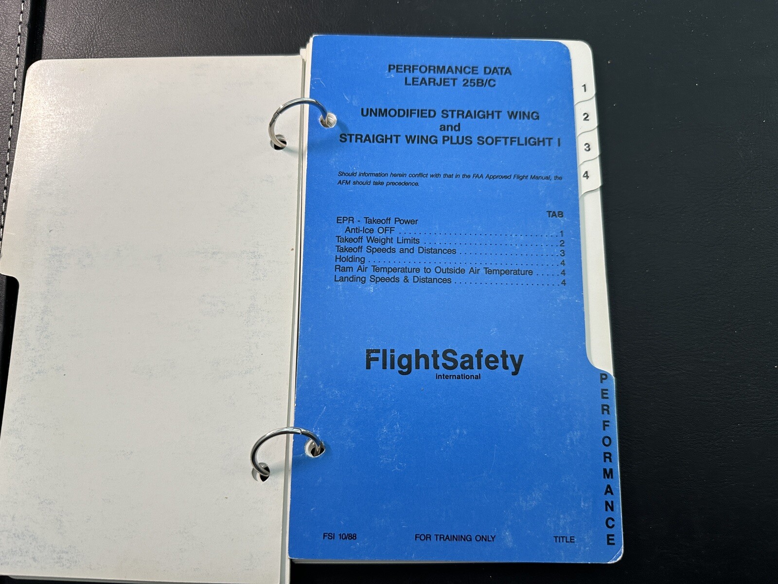 Learjet 24D and 25B/C Emergency/Normal Checklist 1991