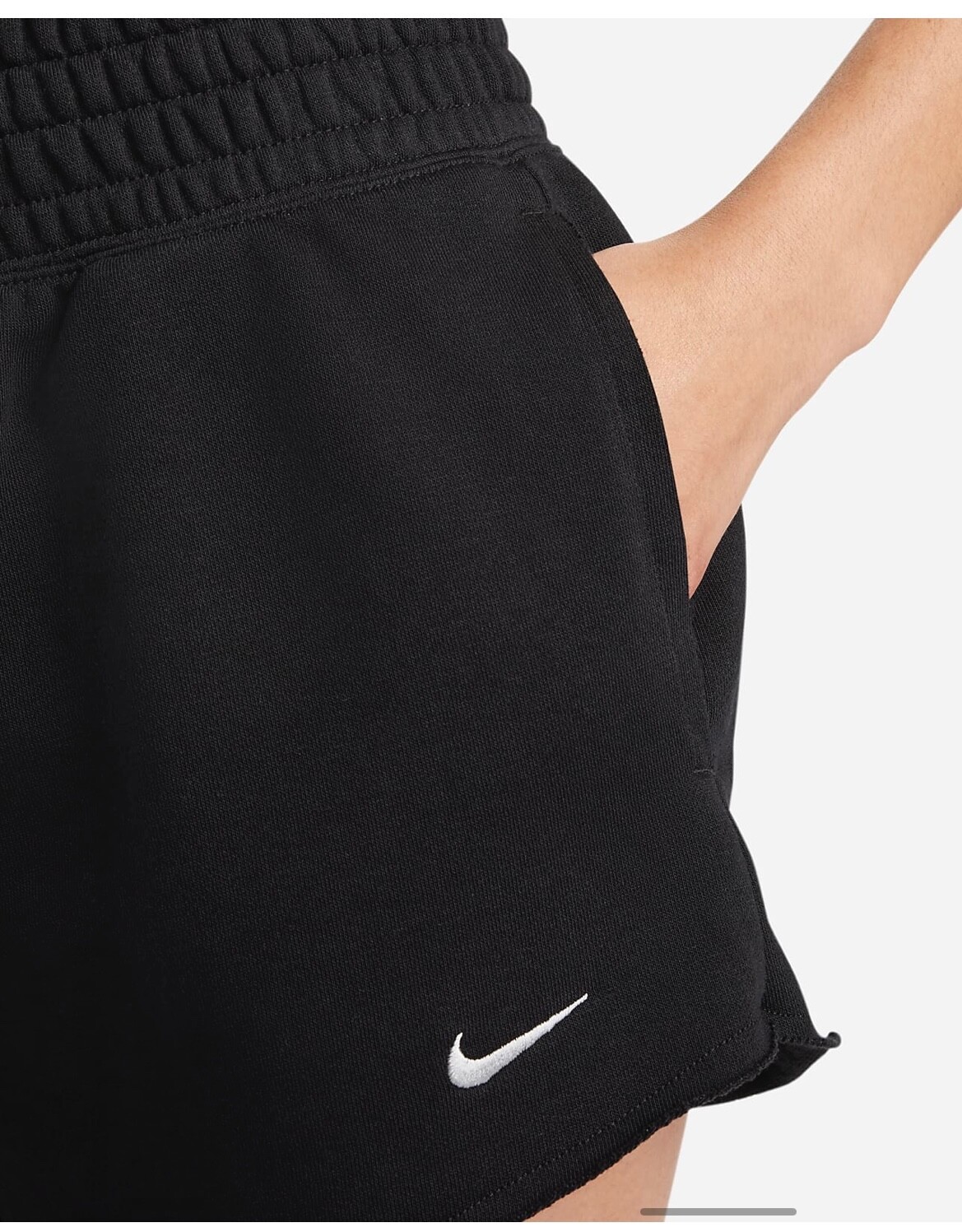 $55 Retail Nike Women's Sz XL High Waisted French Terry Shorts FB8270 010