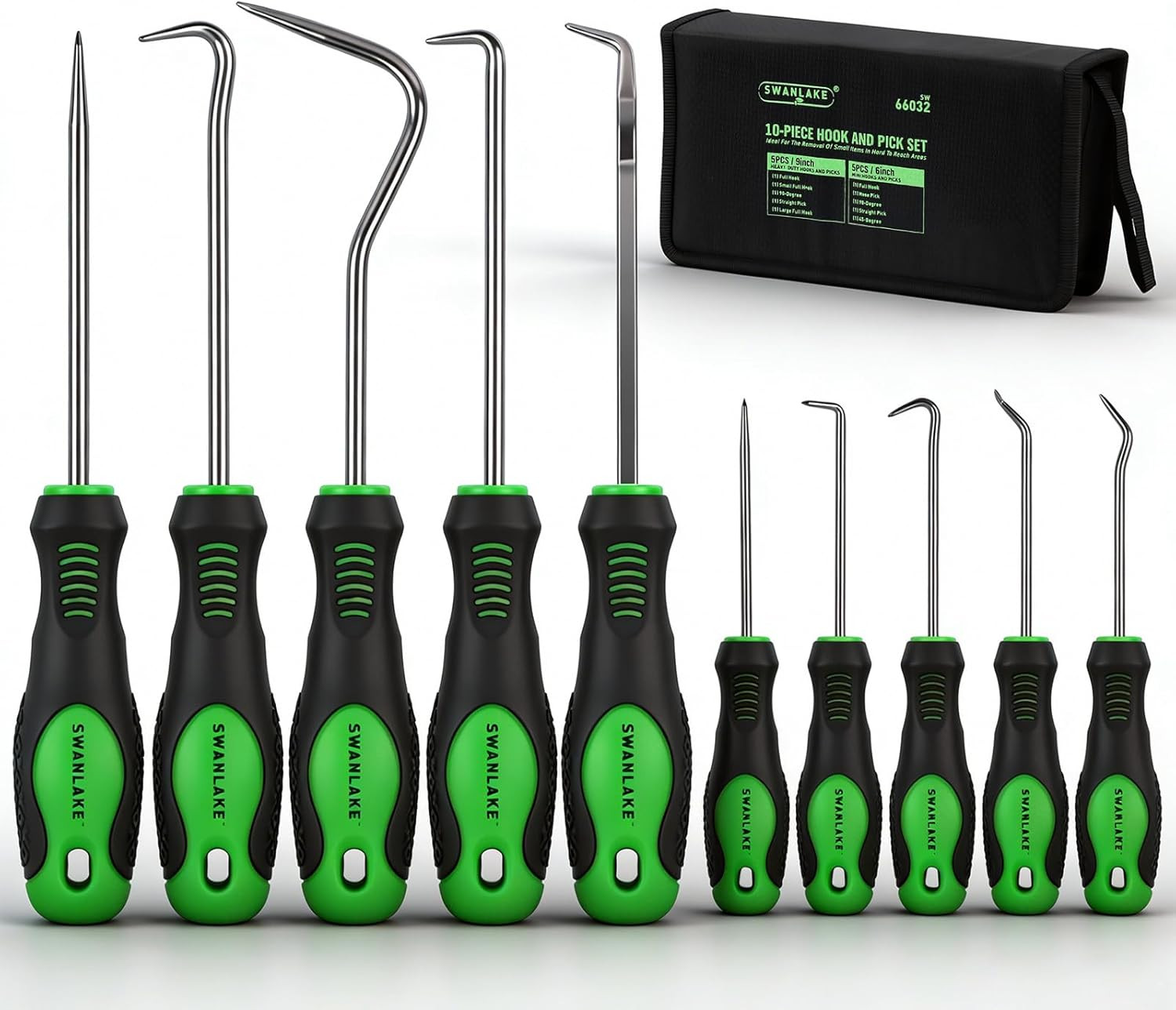 SWANLAKE 10PCS Pick and Hook Set, Pick Tool Set for Car Auto Oil Seal/O-Ring Sea