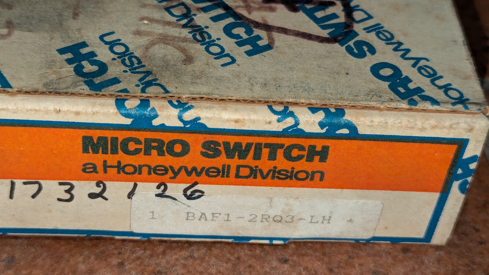Honeywell Microswitch BAF1-2RQ3-LH NIB