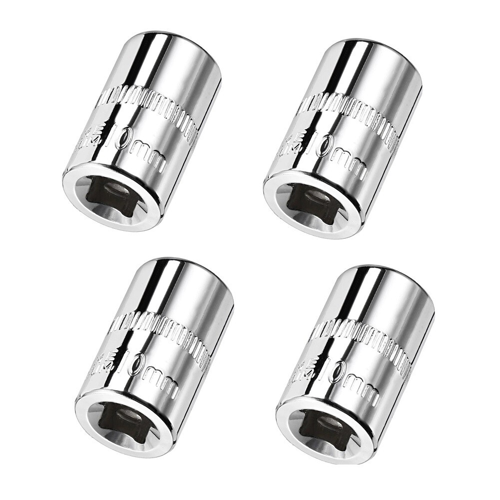 Multi Purpose 1/4 Inch Drive 10mm Socket Set for General Repairs 4 Pcs